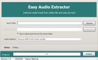 Easy Audio Converter and Extractor Screenshot